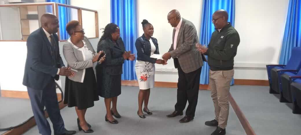 MKU Founder awards Kshs. 100,000 to student for naming new state-of-the-art auditorium