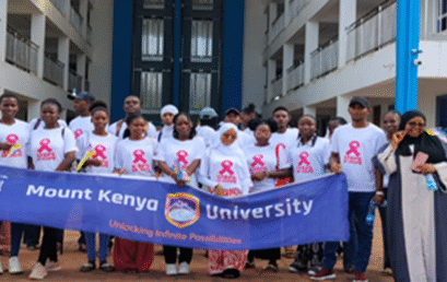MKU Malindi ODeL Centre Joins Breast Cancer Awareness Walk in Malindi