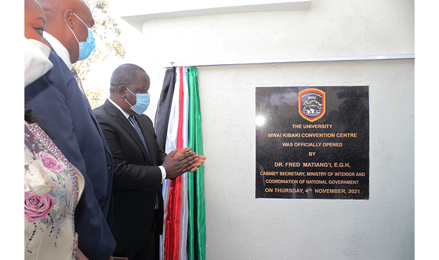 Speech by the Vice-Chancellor during the Official Opening of Mwai Kibaki Convention Center