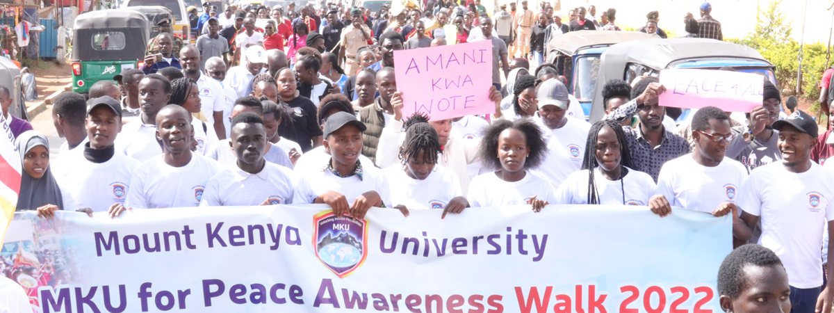 Varsity holds national peace walks to mark the International Day of Sports for Development and Peace 2022