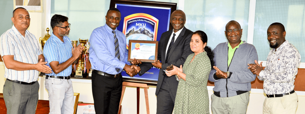 Mount Kenya University Faculty Receives Award for Collaboration in Advance Family Planning